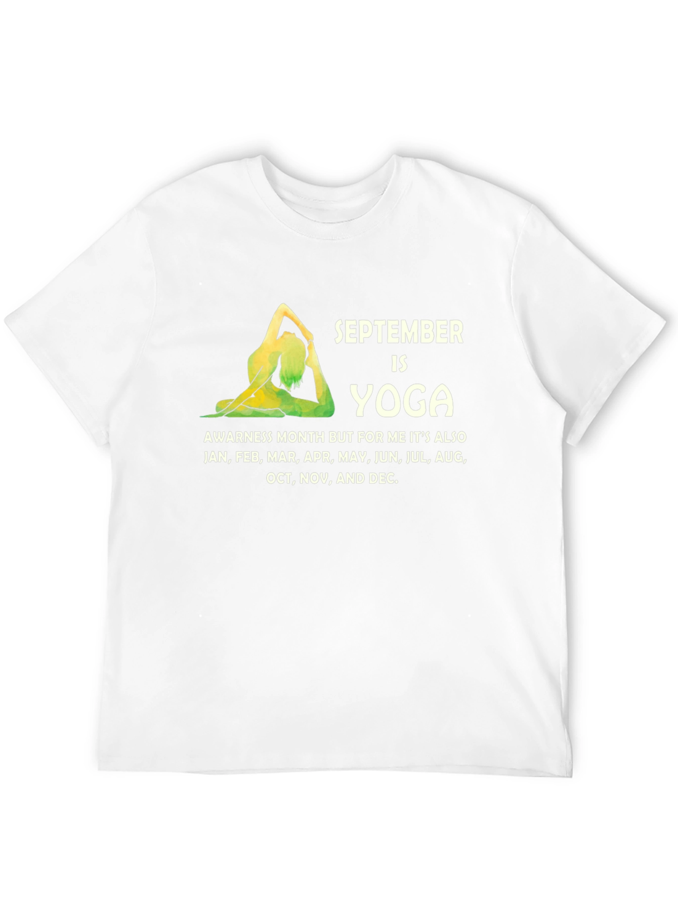 September Yoga Awareness Month Graphic Tee