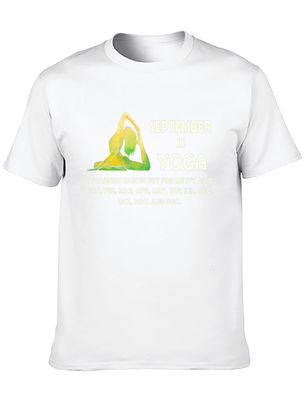 September Yoga Awareness Month Graphic Tee