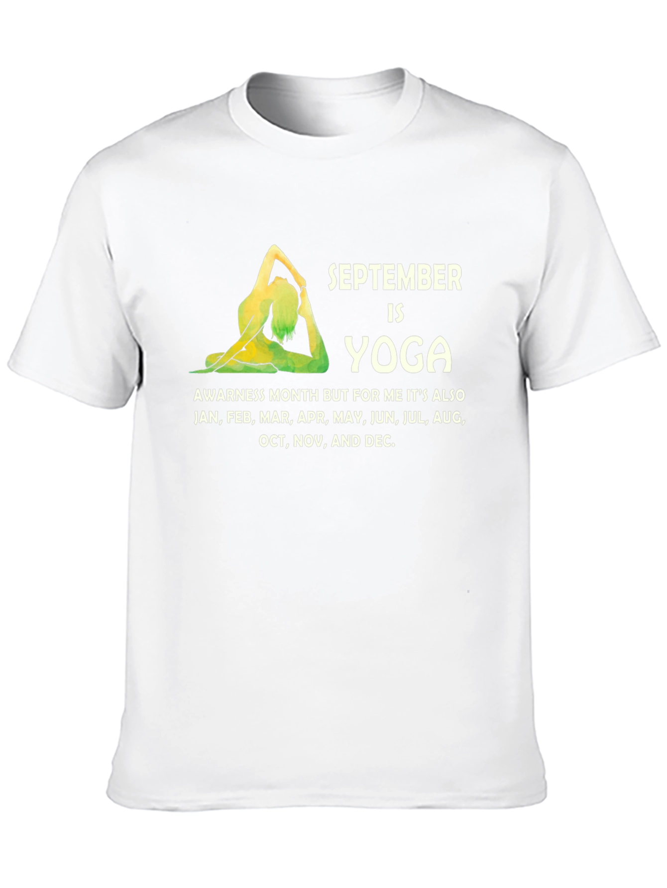 September Yoga Awareness Month Graphic Tee