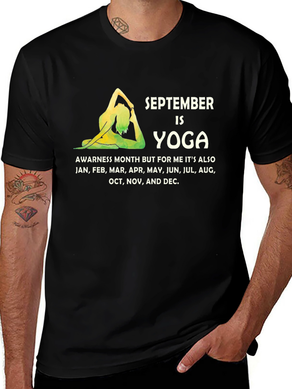 September Yoga Awareness Month Graphic Tee
