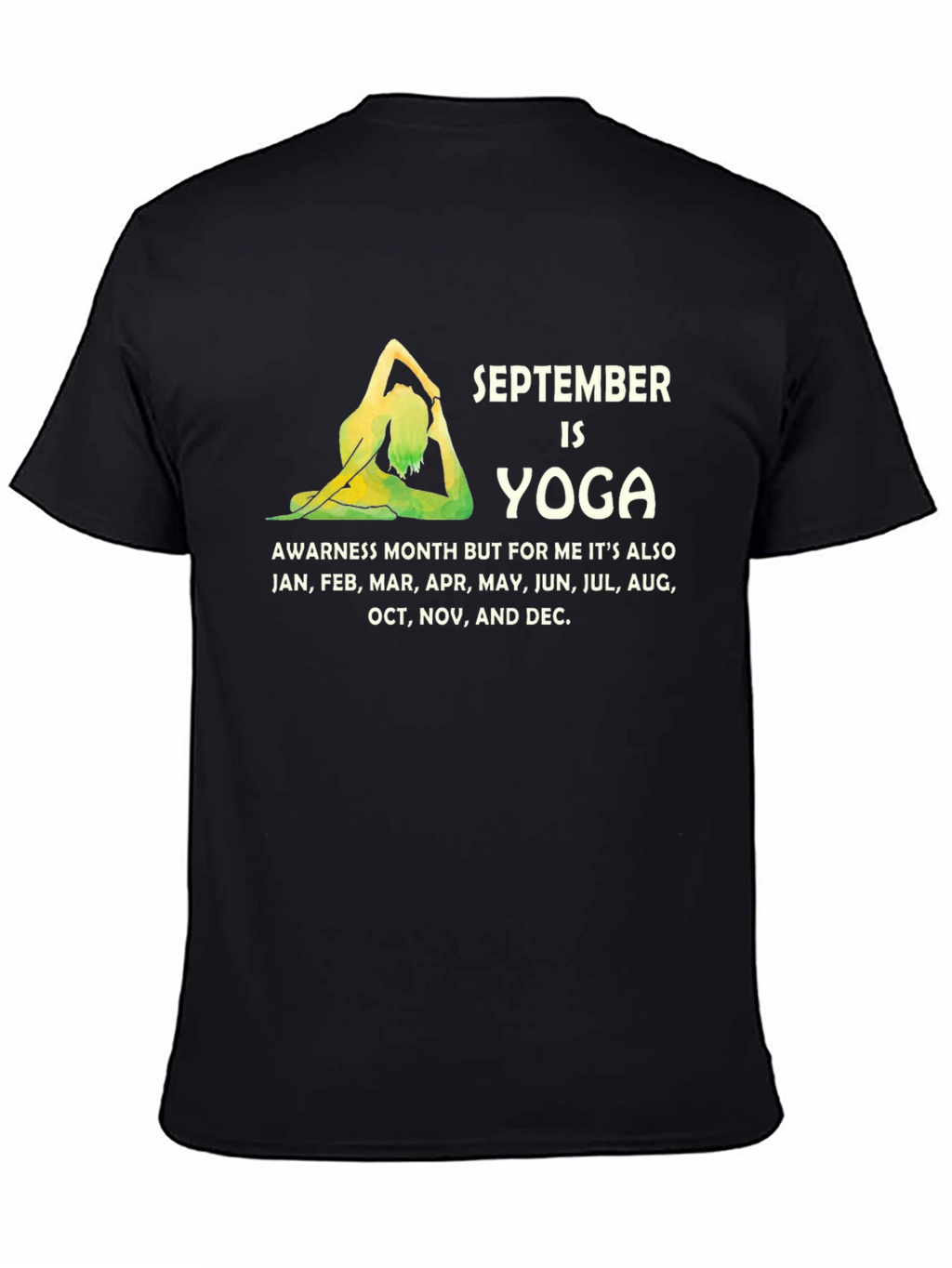 September Yoga Awareness Month Graphic Tee