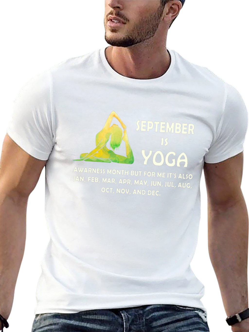 September Yoga Awareness Month Graphic Tee