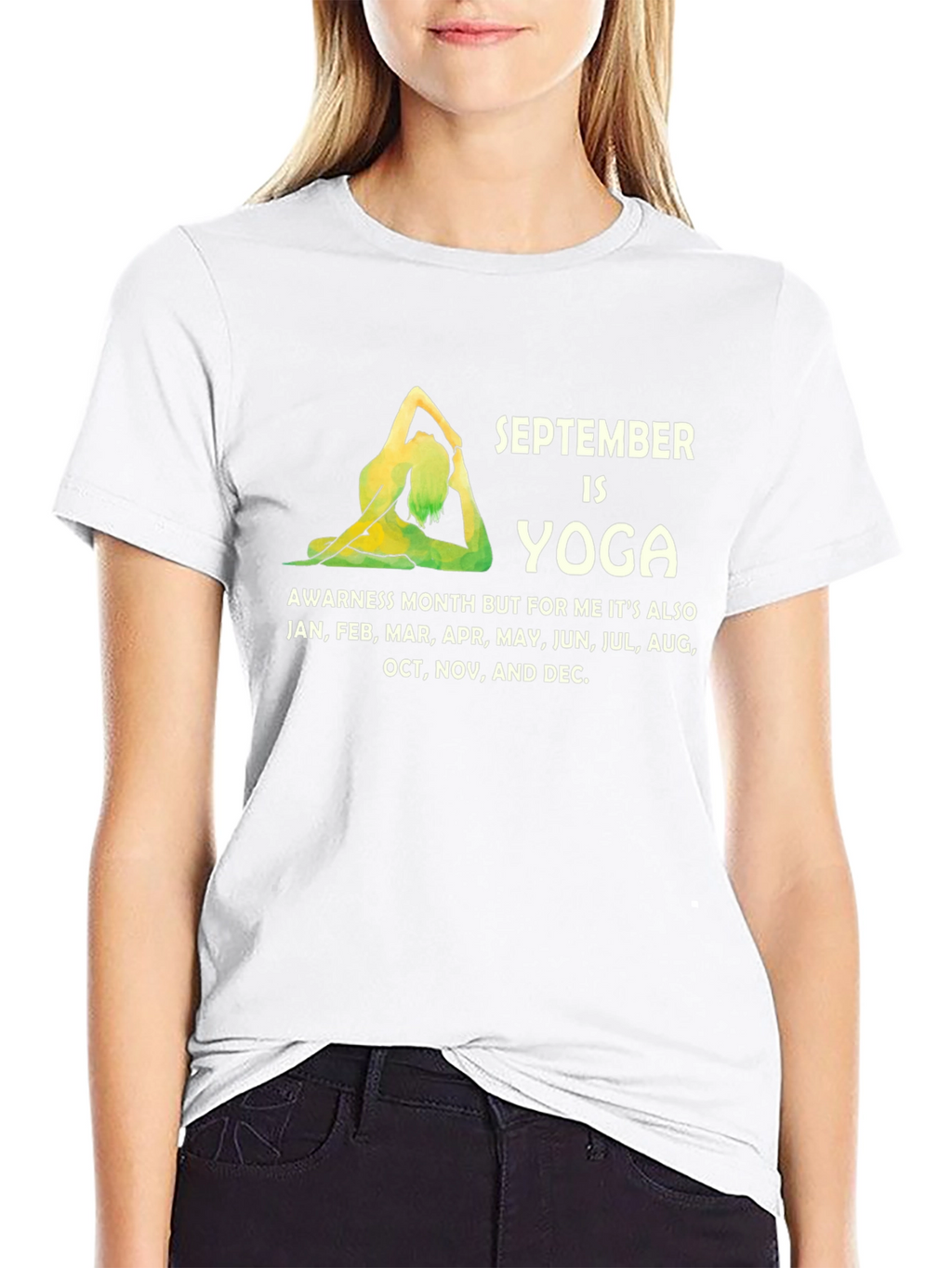 September Yoga Awareness Month Graphic Tee