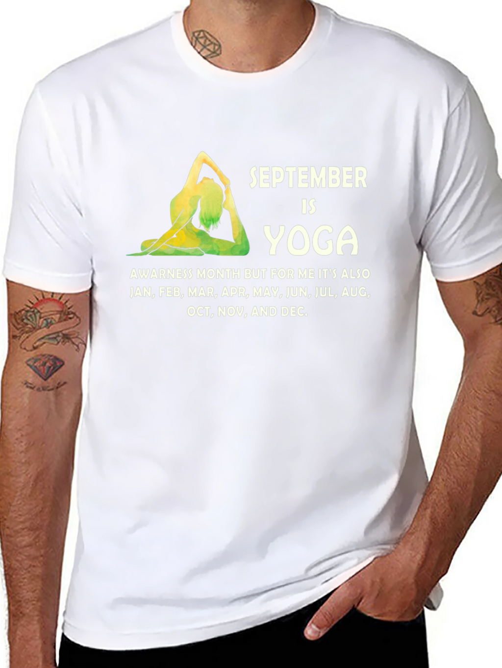 September Yoga Awareness Month Graphic Tee