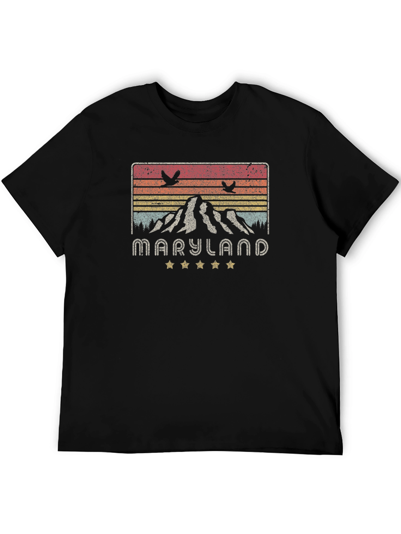 Maryland Mountain Graphic Tee - Retro Style