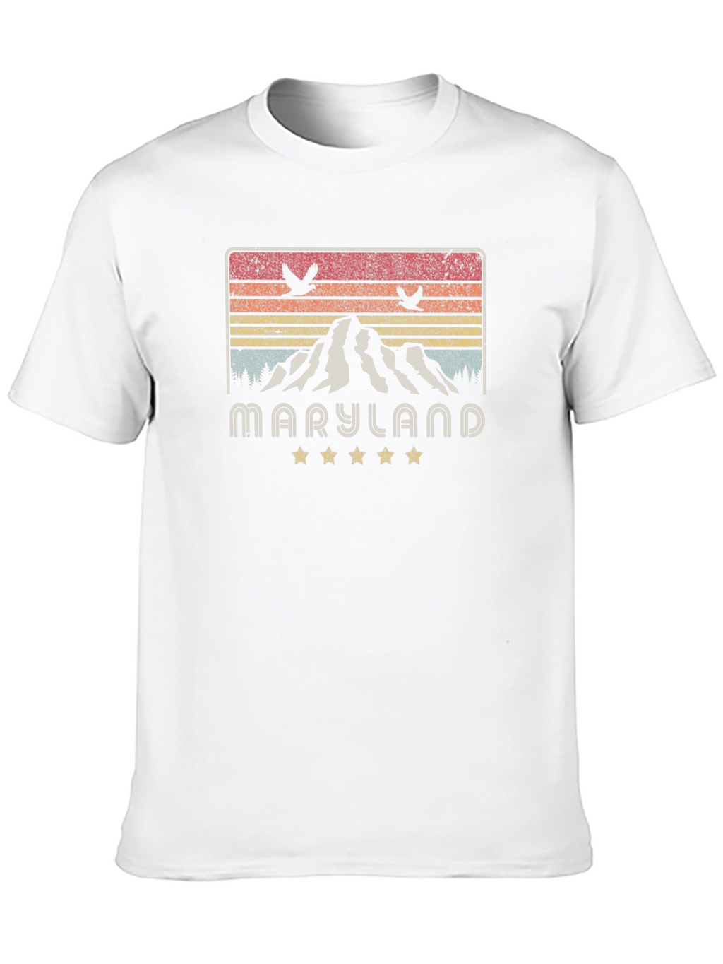 Maryland Mountain Graphic Tee - Retro Style