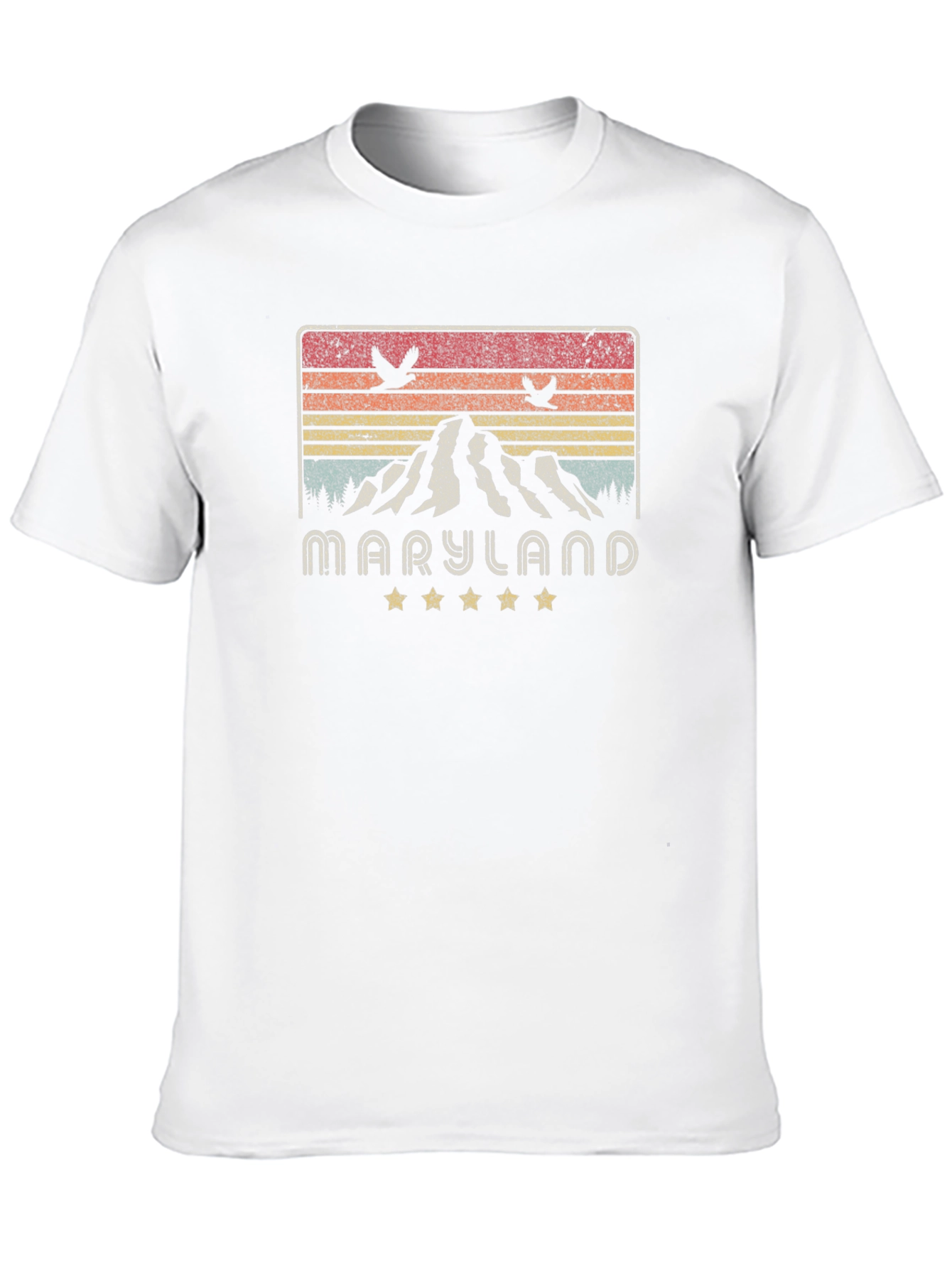 Maryland Mountain Graphic Tee - Retro Style