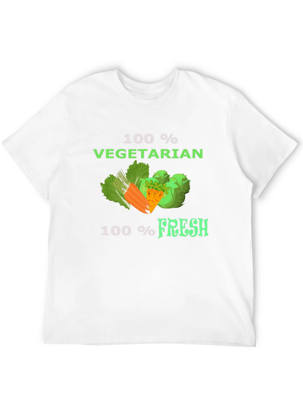 100% Vegetarian Fresh T-Shirt