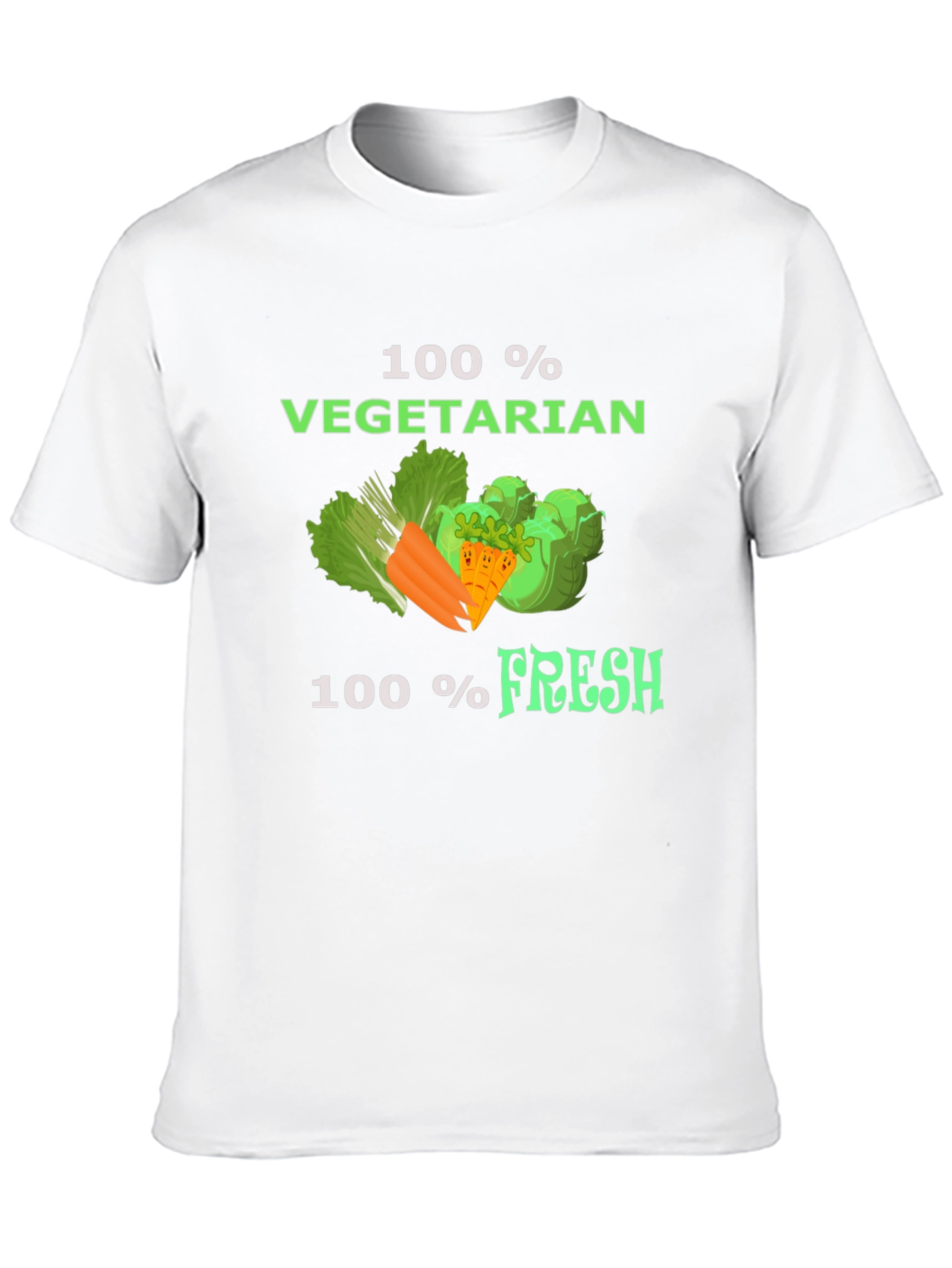 100% Vegetarian Fresh T-Shirt