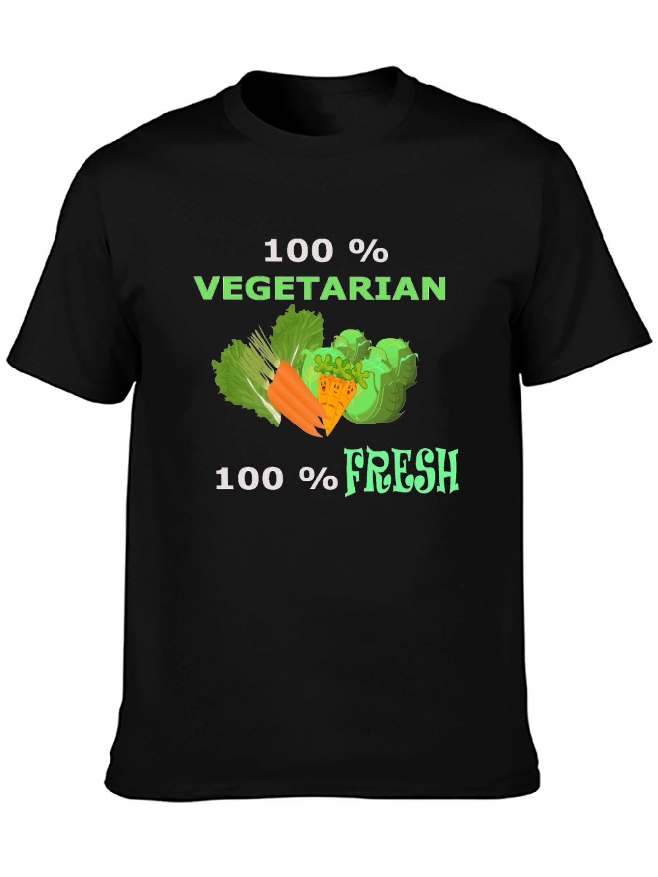 100% Vegetarian Fresh T-Shirt