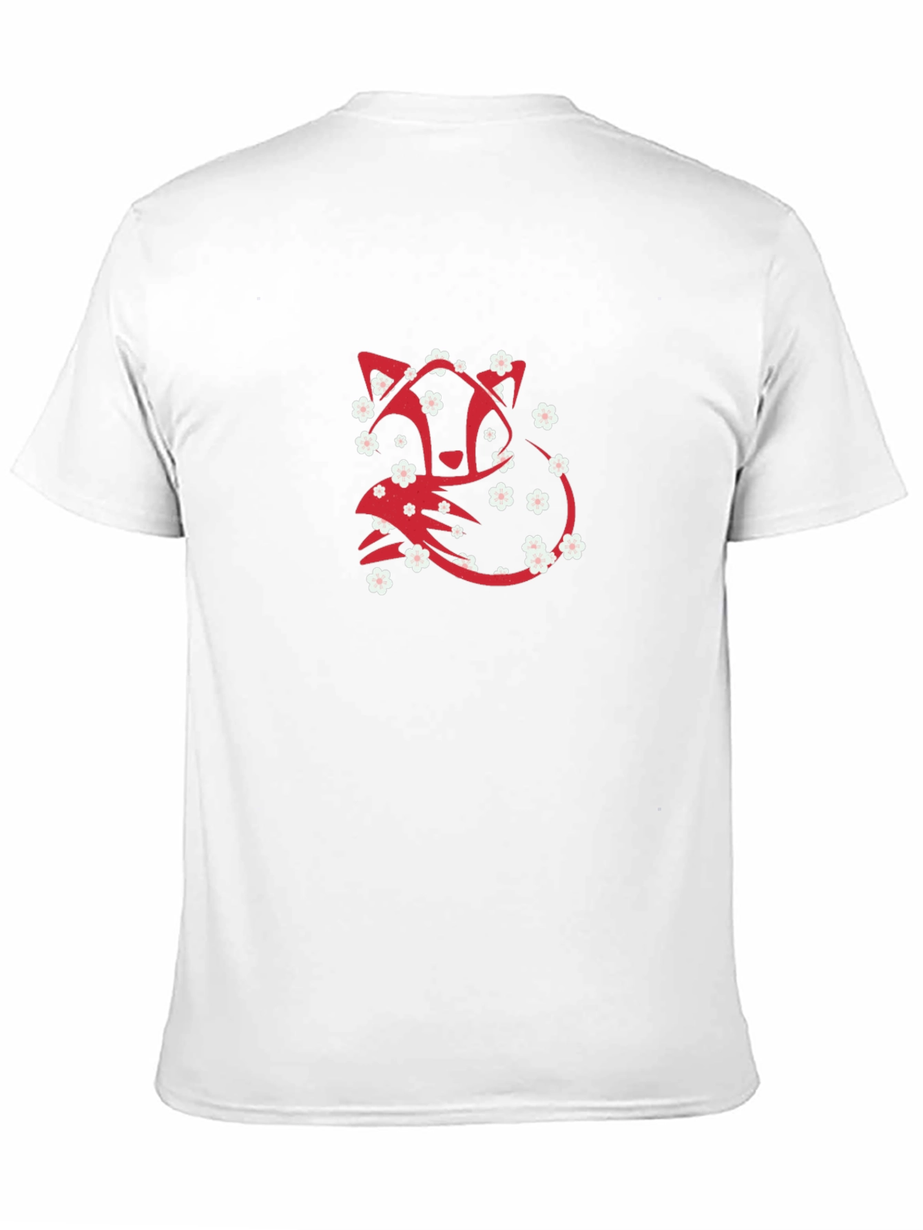Floral Fox Graphic Tee - Stylish Comfort