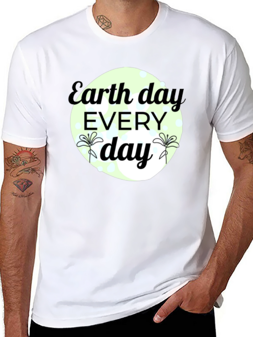 Earth Day Every Day Black T-Shirt