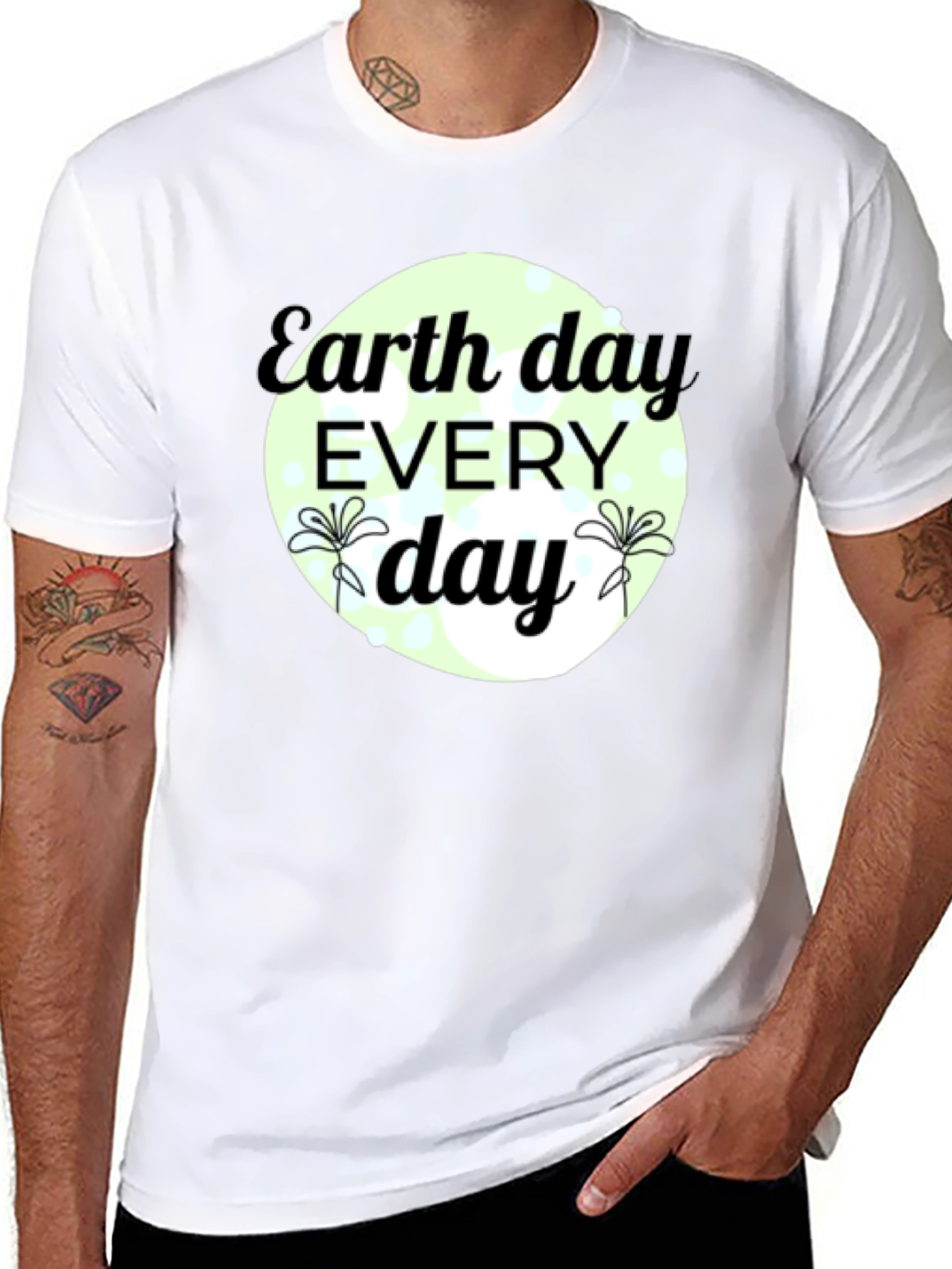 Earth Day Every Day Black T-Shirt