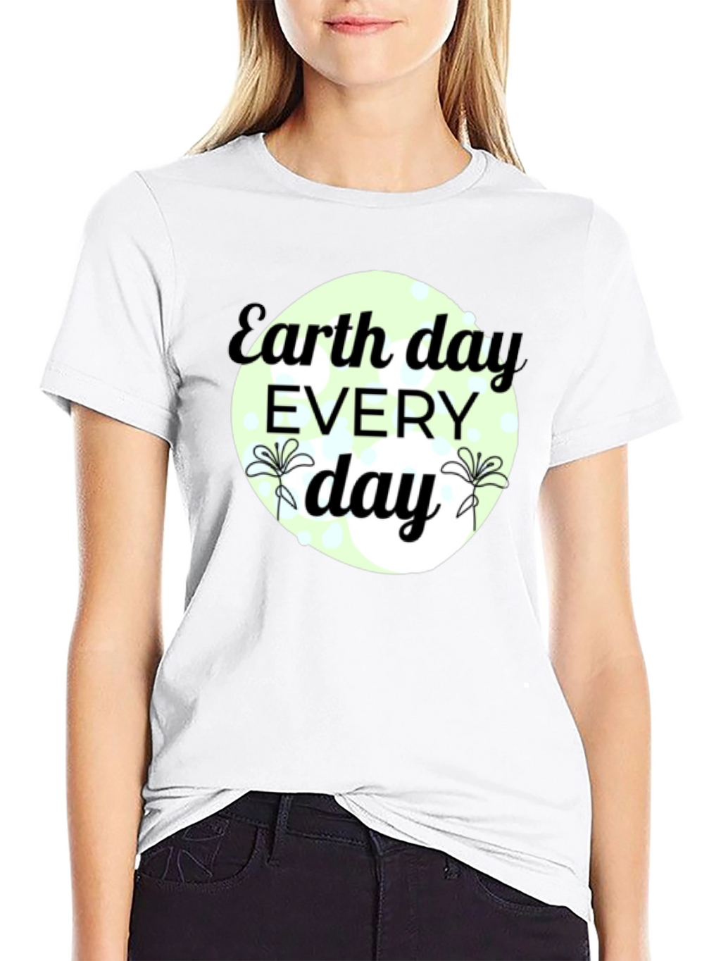 Earth Day Every Day Black T-Shirt