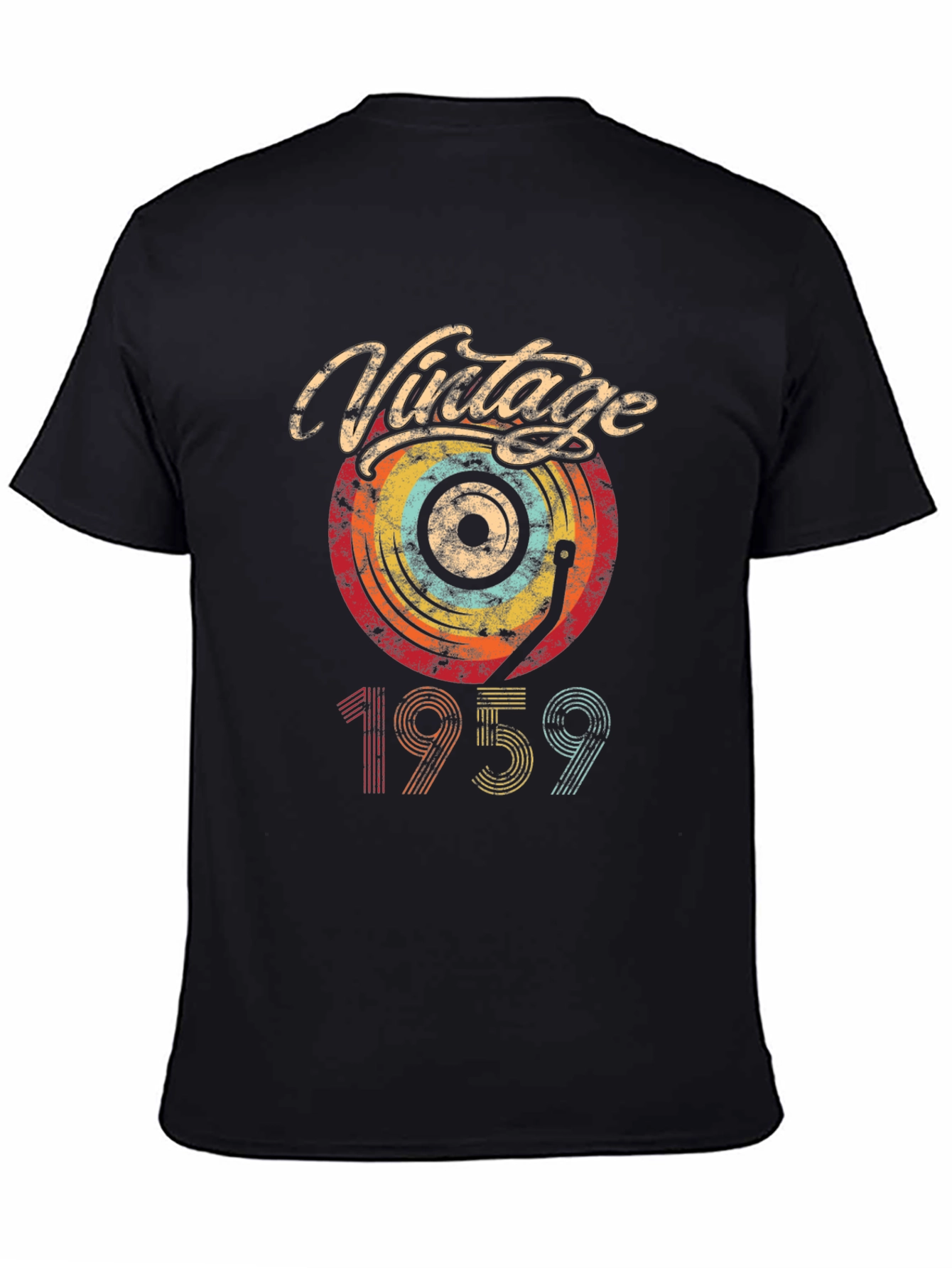 Vintage 1959 Record Player Graphic Tee