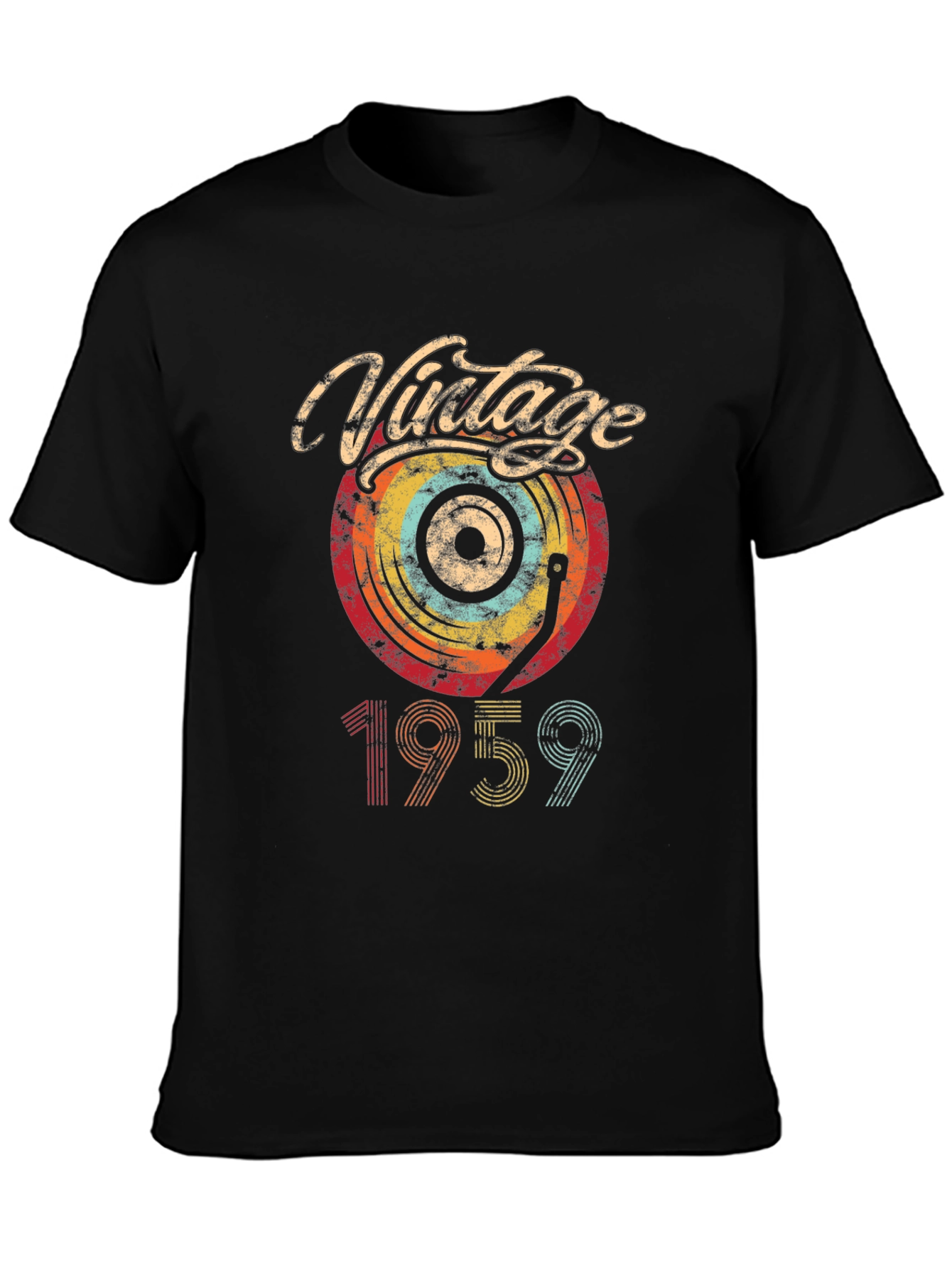 Vintage 1959 Record Player Graphic Tee