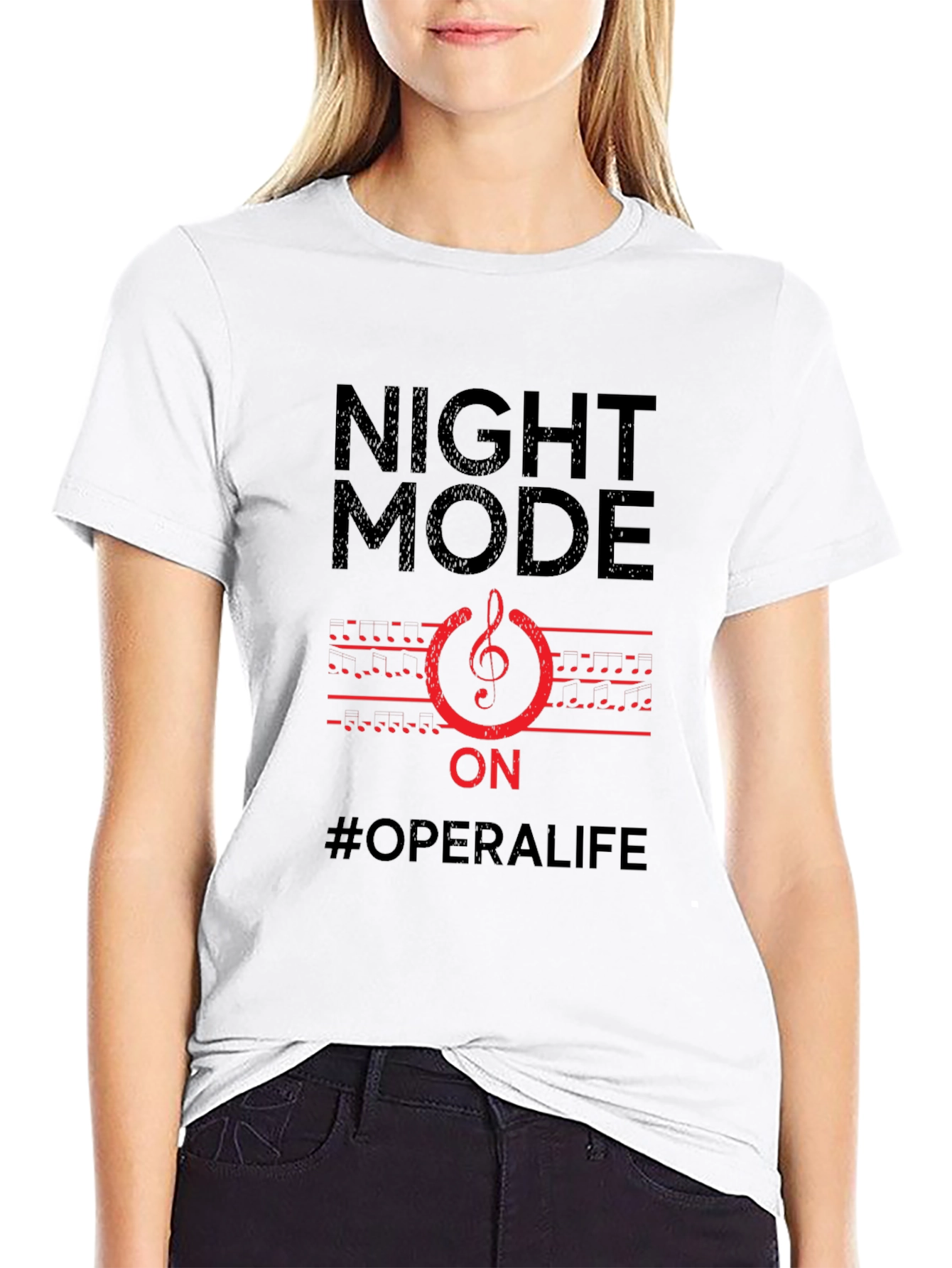 Night Mode On T-Shirt - Opera Life