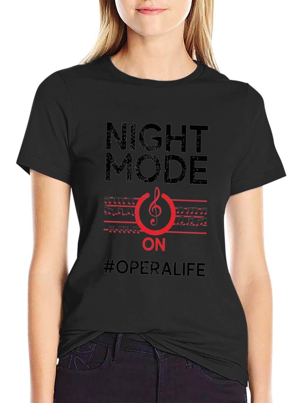 Night Mode On T-Shirt - Opera Life