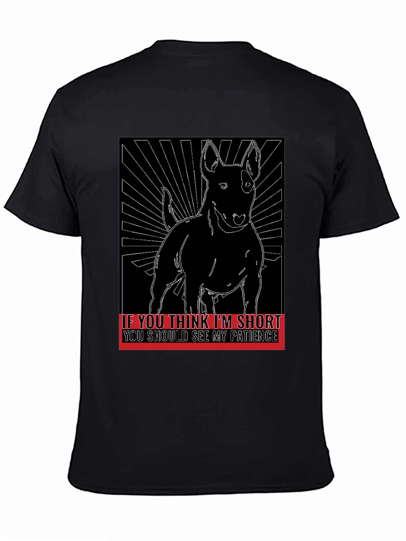 Dog Humor T-Shirt: Short & Patient!