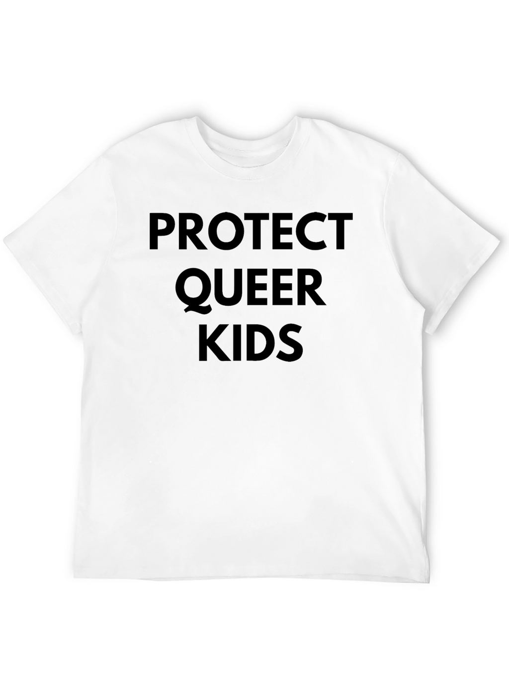 Protect Queer Kids Graphic Tee - Black Cotton T-Shirt