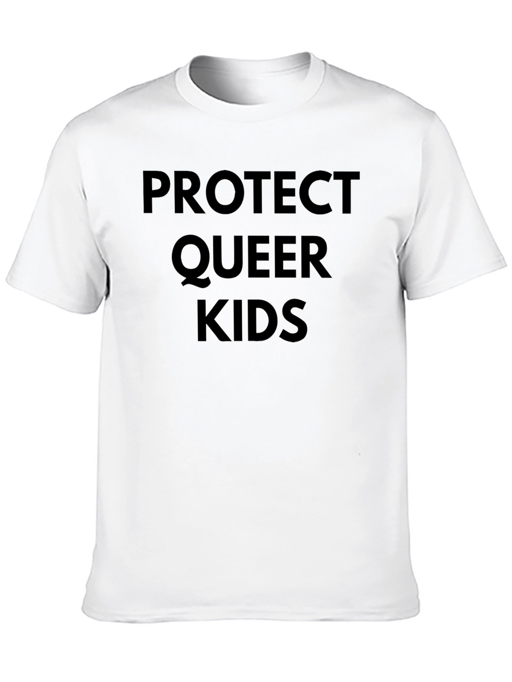 Protect Queer Kids Graphic Tee - Black Cotton T-Shirt