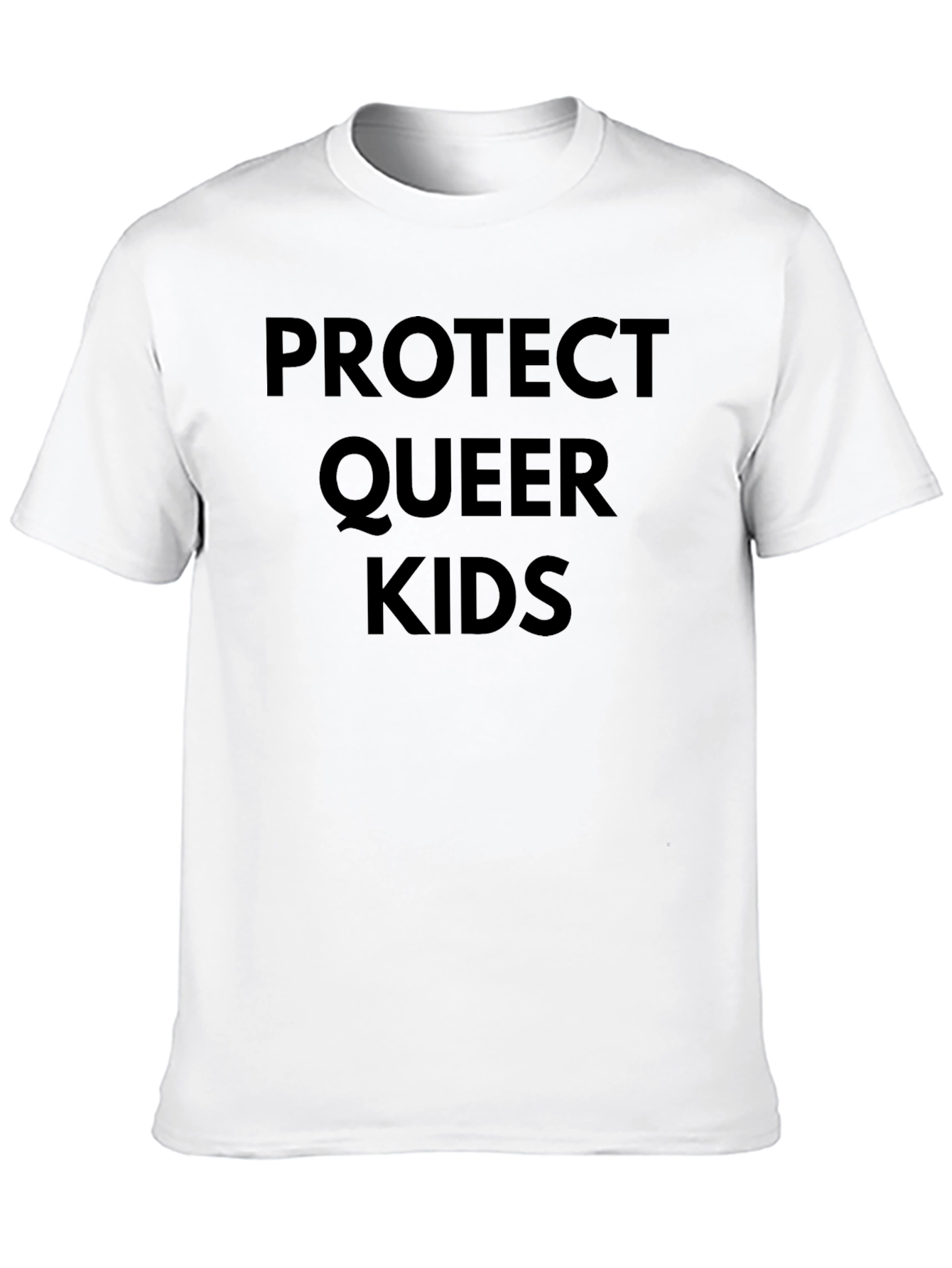 Protect Queer Kids Graphic Tee - Black Cotton T-Shirt