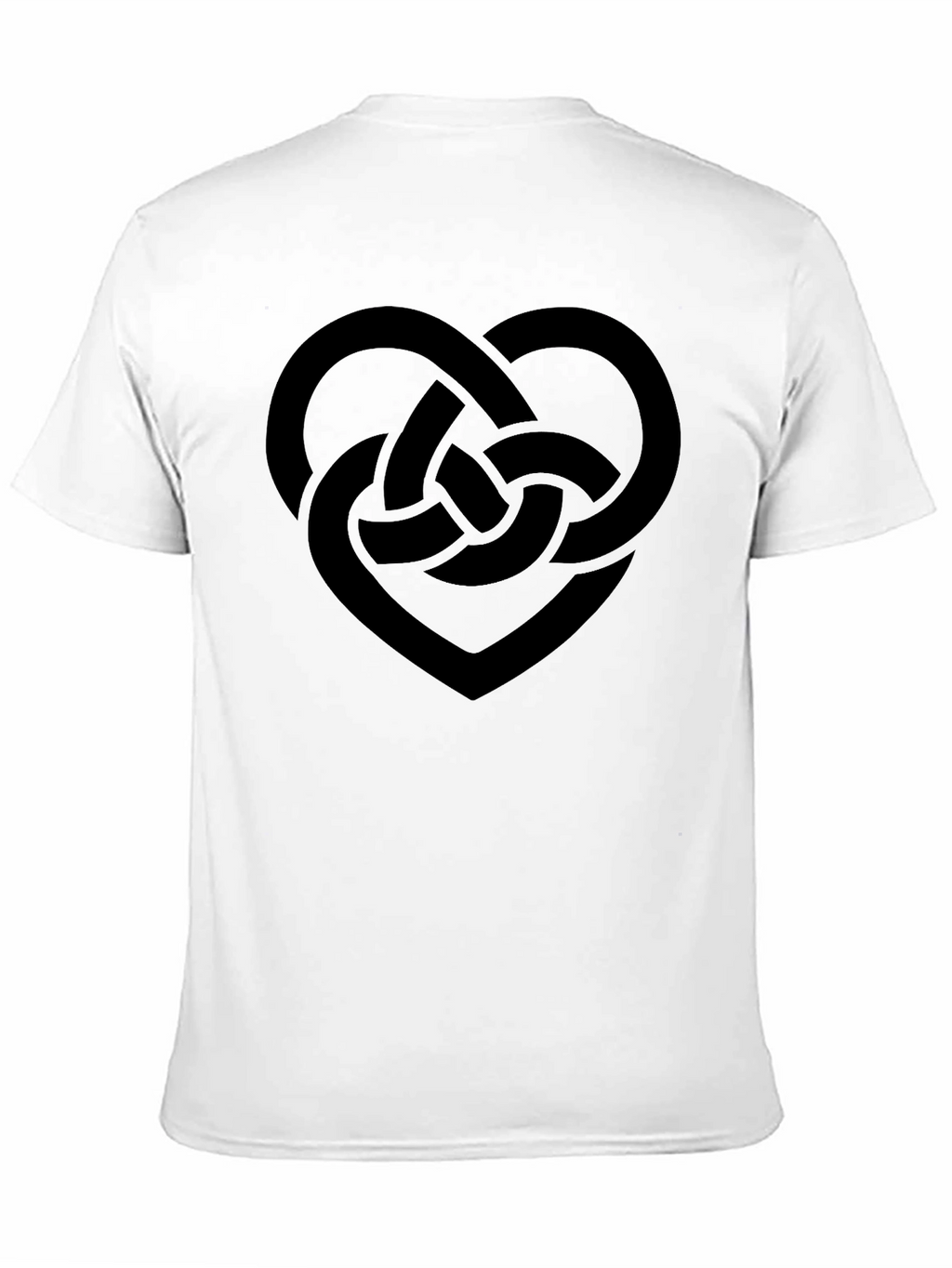 Celtic Knot Heart T-Shirt - Black