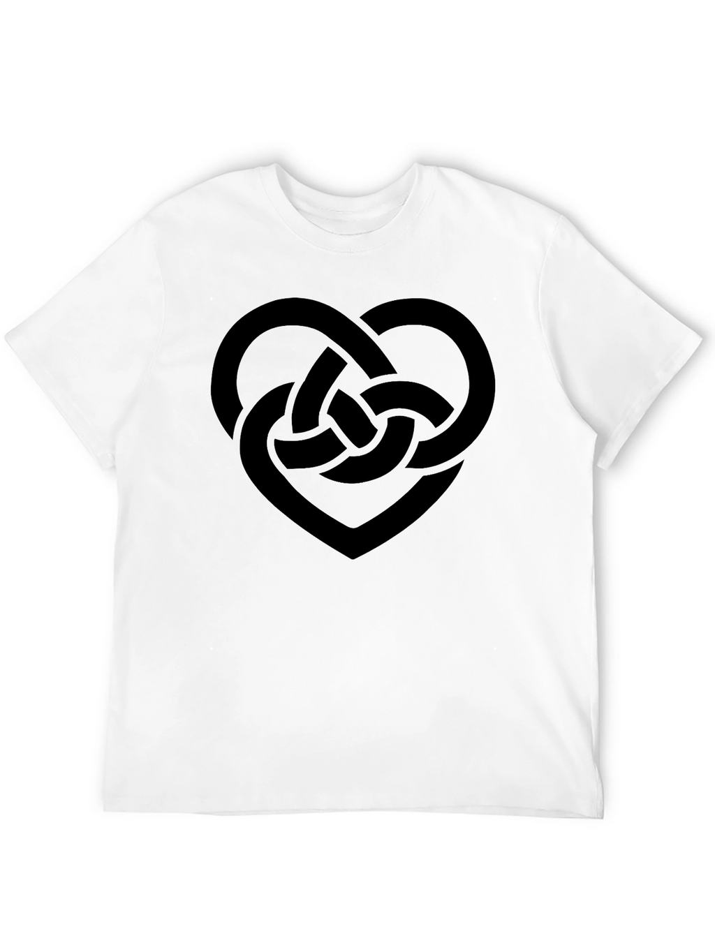 Celtic Knot Heart T-Shirt - Black