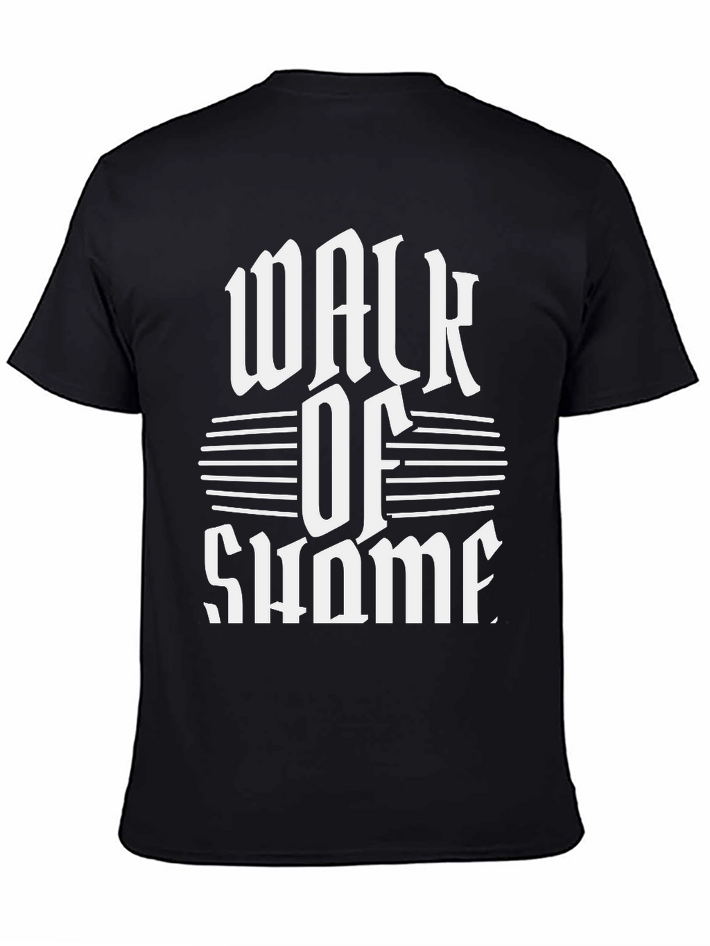 Walk of Shame Graphic Tee - Black Cotton T-Shirt