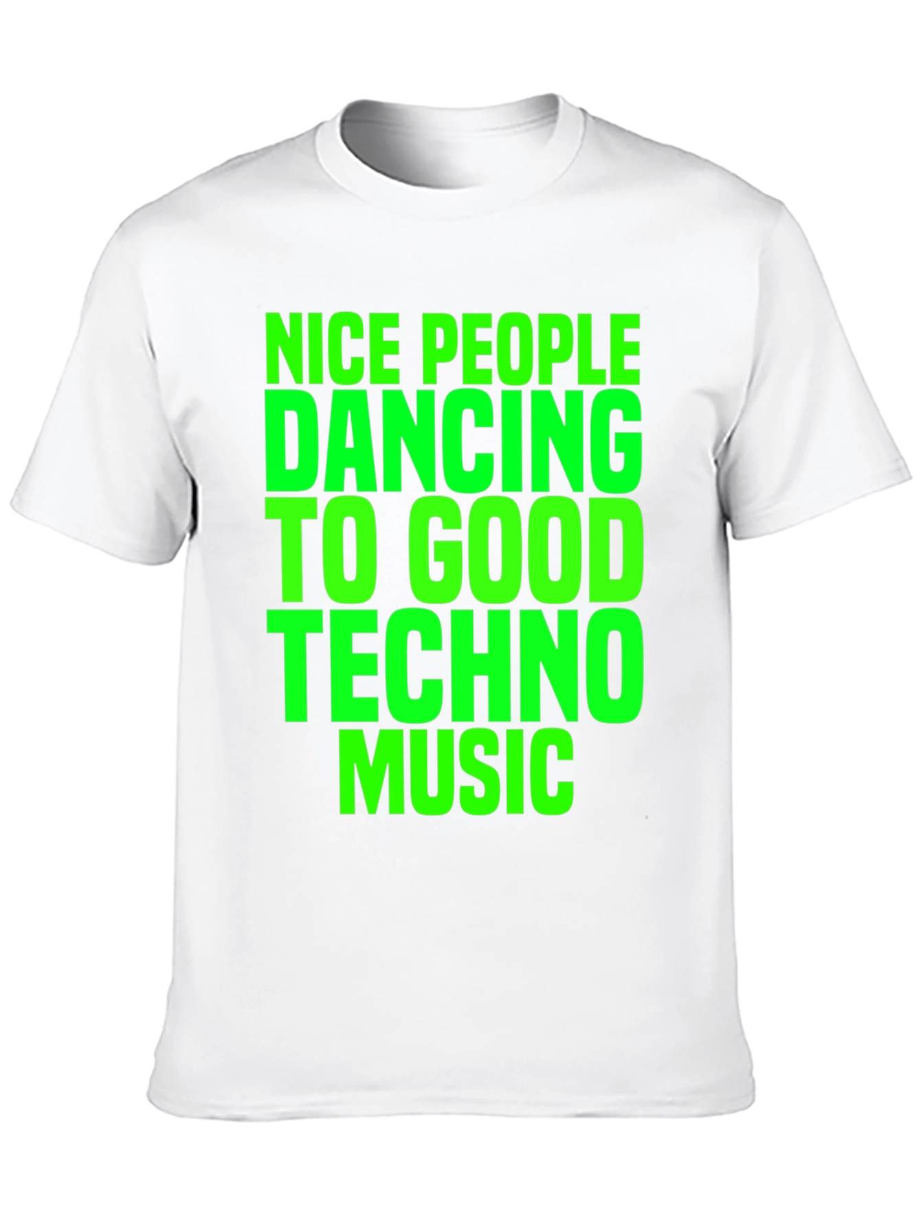 Techno Music Graphic T-Shirt - Nice People Dancing