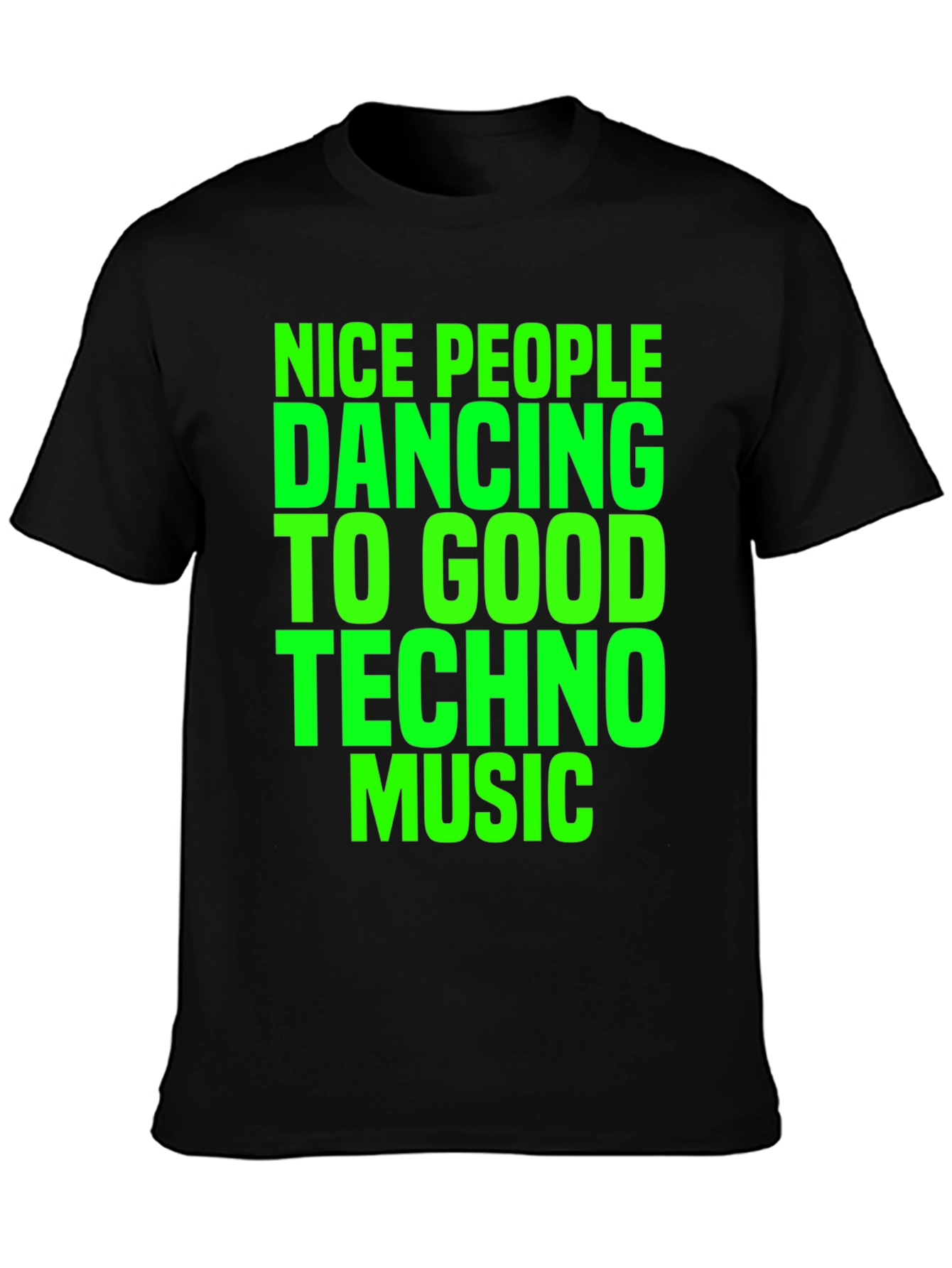 Techno Music Graphic T-Shirt - Nice People Dancing