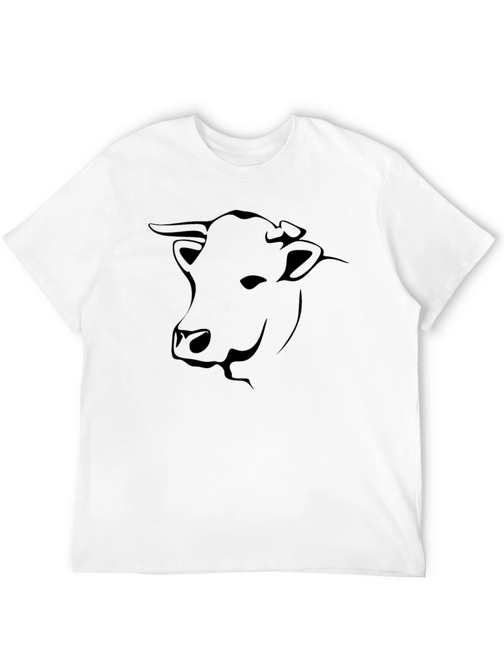 Black Bull Head Graphic T-Shirt
