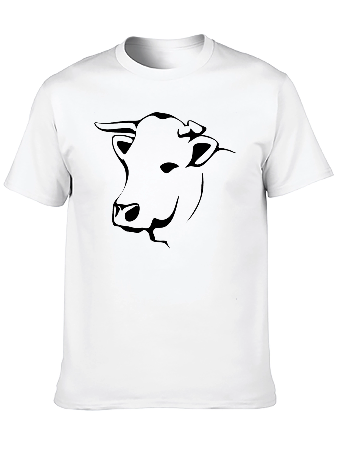 Black Bull Head Graphic T-Shirt