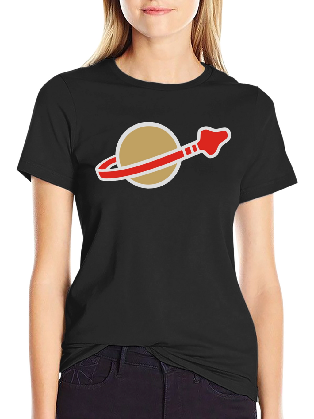 Retro Space Logo T-Shirt - Classic Style