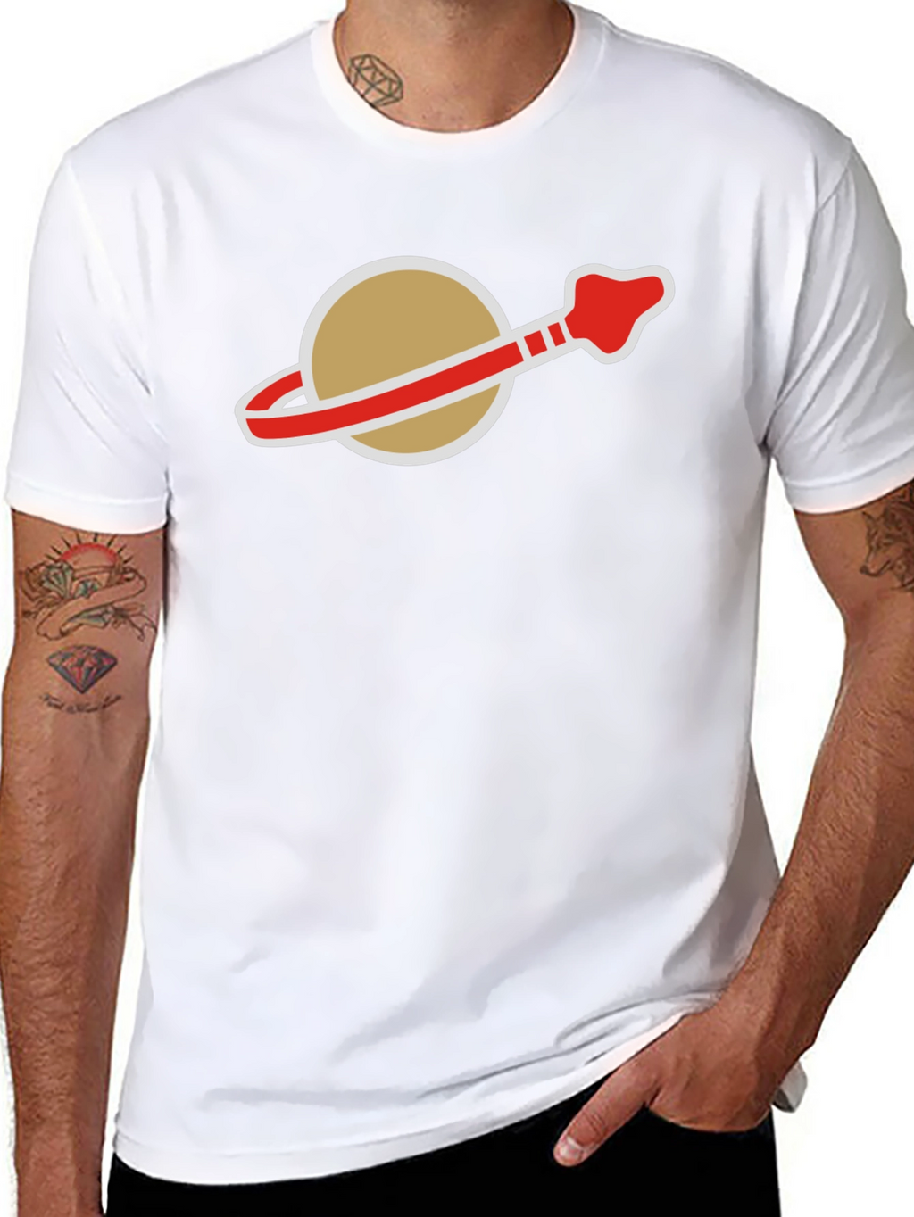 Retro Space Logo T-Shirt - Classic Style