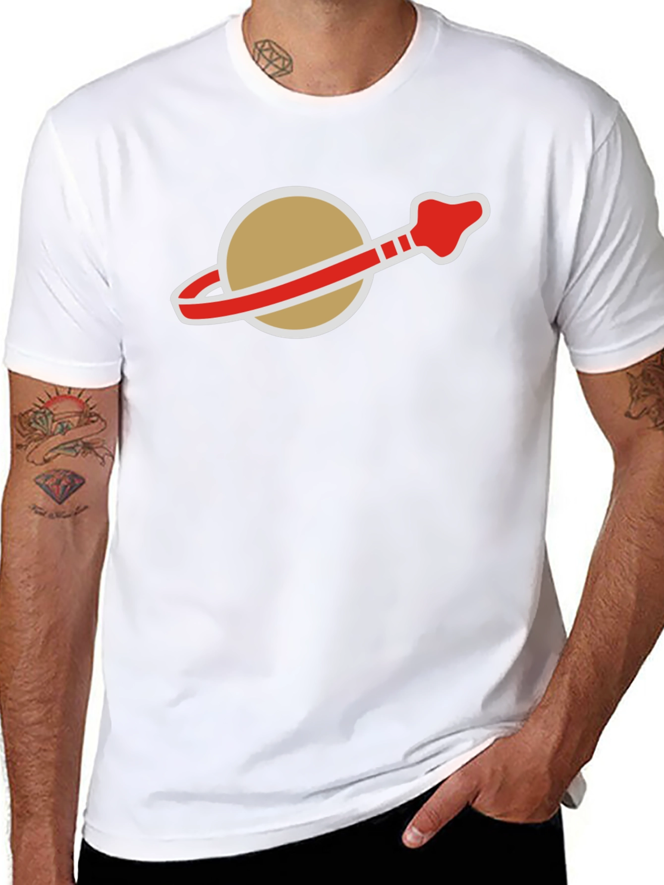 Retro Space Logo T-Shirt - Classic Style