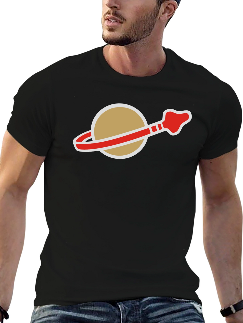 Retro Space Logo T-Shirt - Classic Style