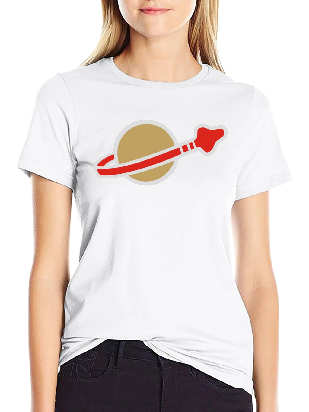 Retro Space Logo T-Shirt - Classic Style