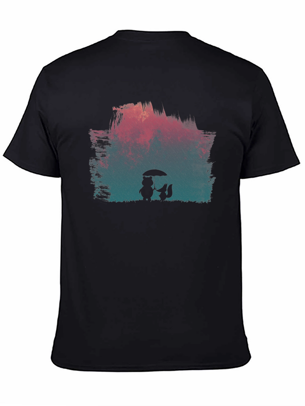 Rainy Day Friends Graphic Tee - Black