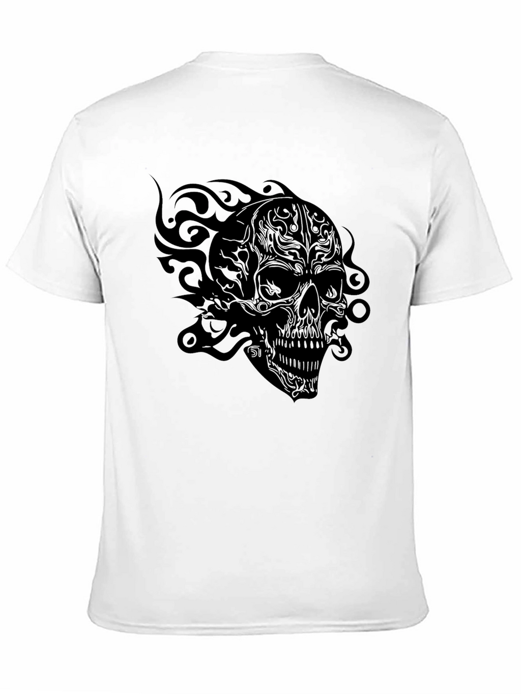 Skull Graphic T-Shirt - Black Cotton Tee