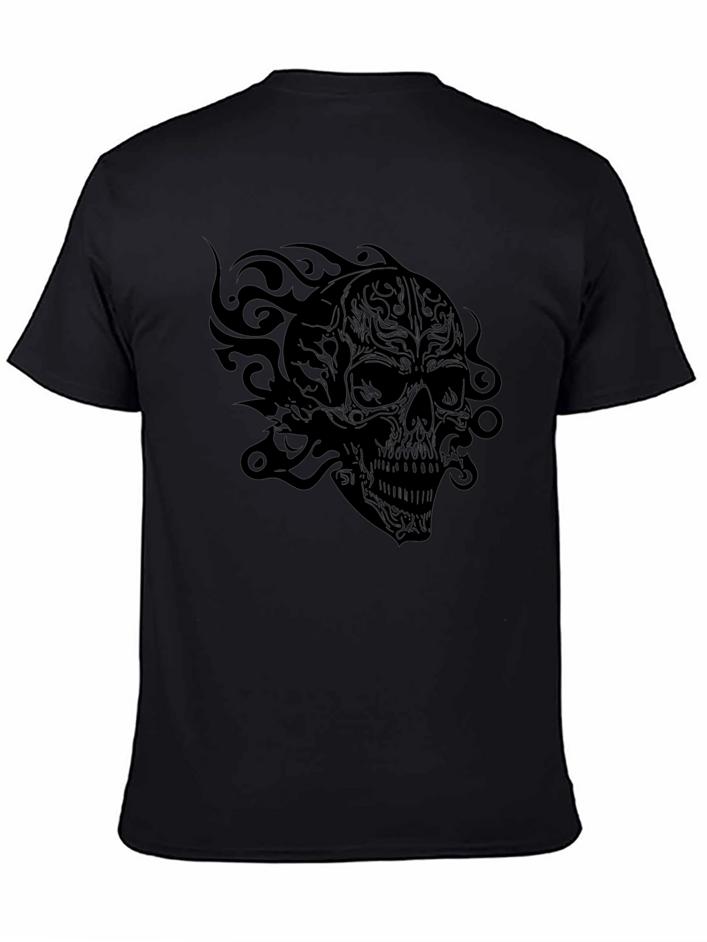 Skull Graphic T-Shirt - Black Cotton Tee