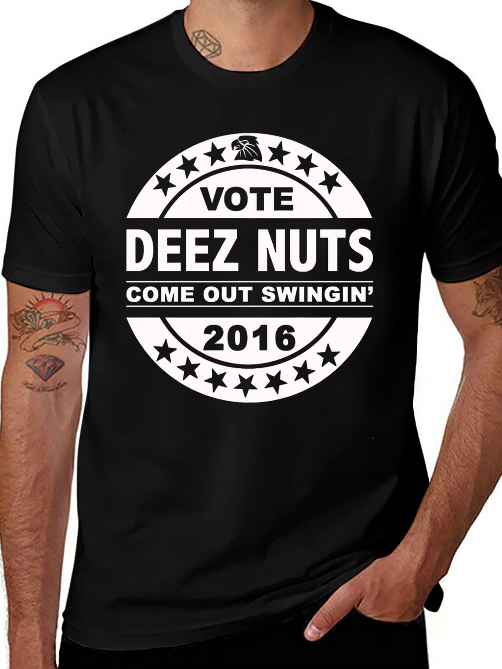 Vote Deez Nuts T-Shirt - Come Out Swingin 2016