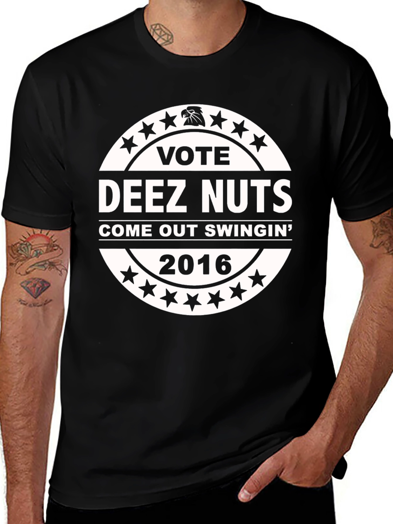 Vote Deez Nuts T-Shirt - Come Out Swingin 2016