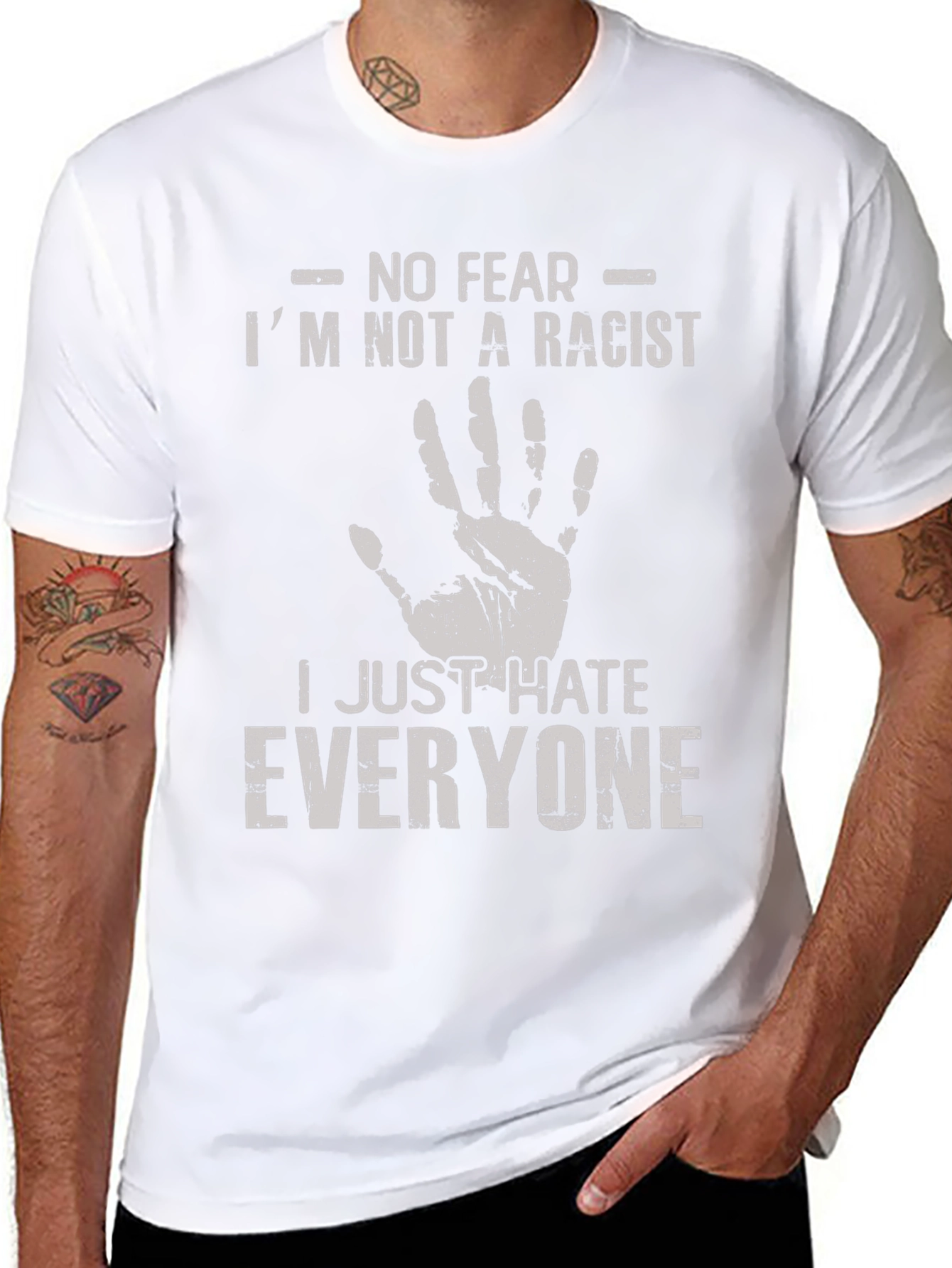 Humorous T-Shirt: I Hate Everyone Tee