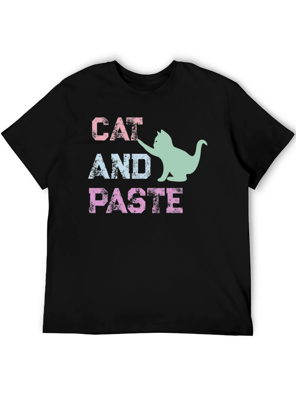 Cat and Paste Graphic T-Shirt