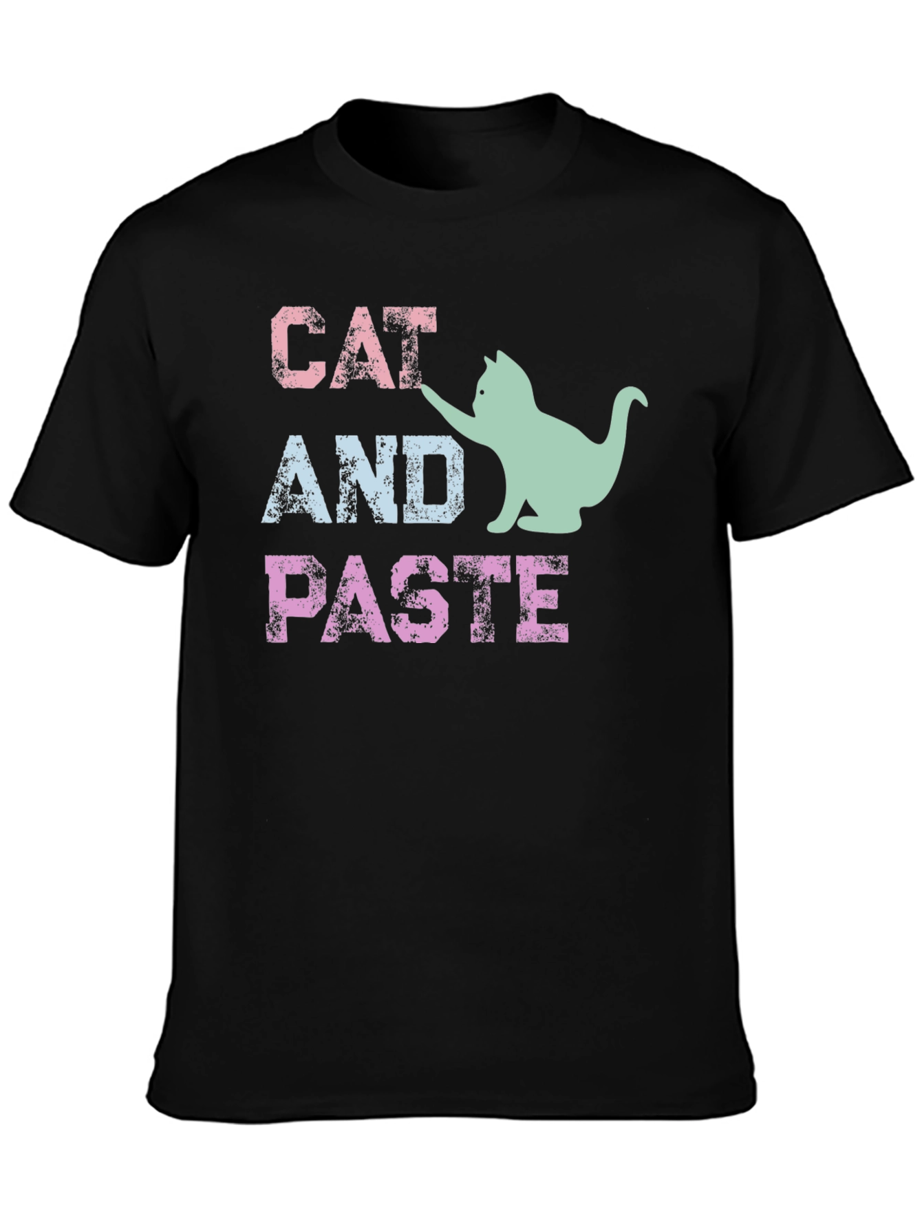 Cat and Paste Graphic T-Shirt
