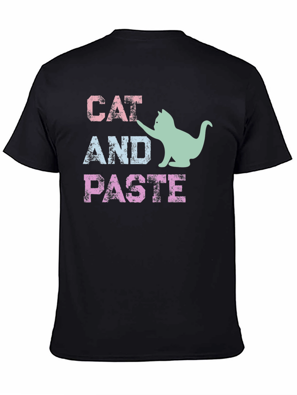 Cat and Paste Graphic T-Shirt