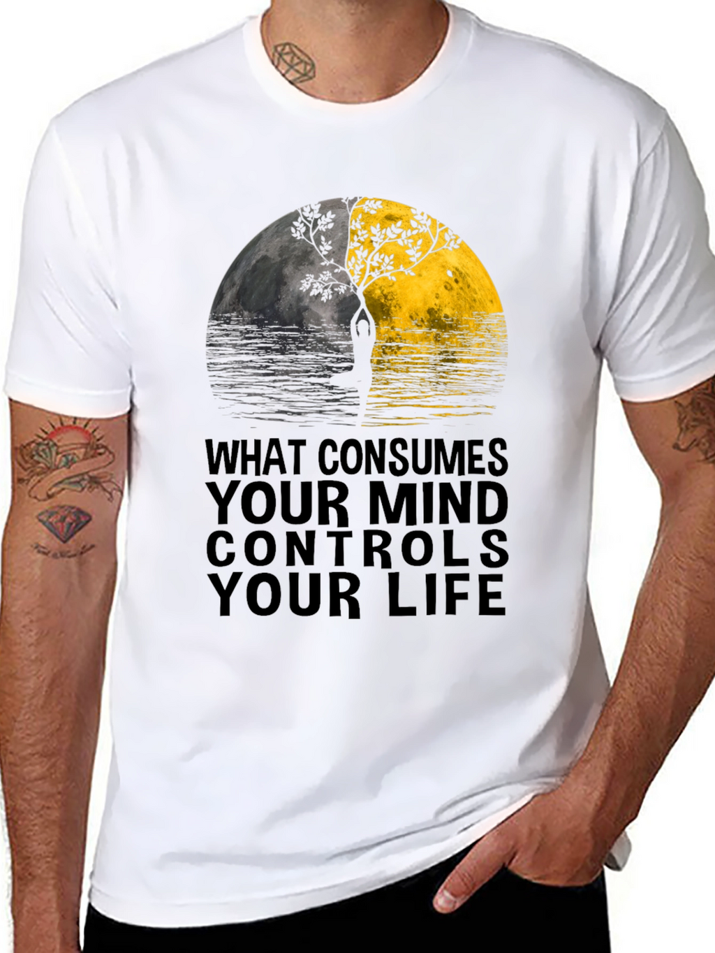 Yin Yang Mind Control T-Shirt - Unisex