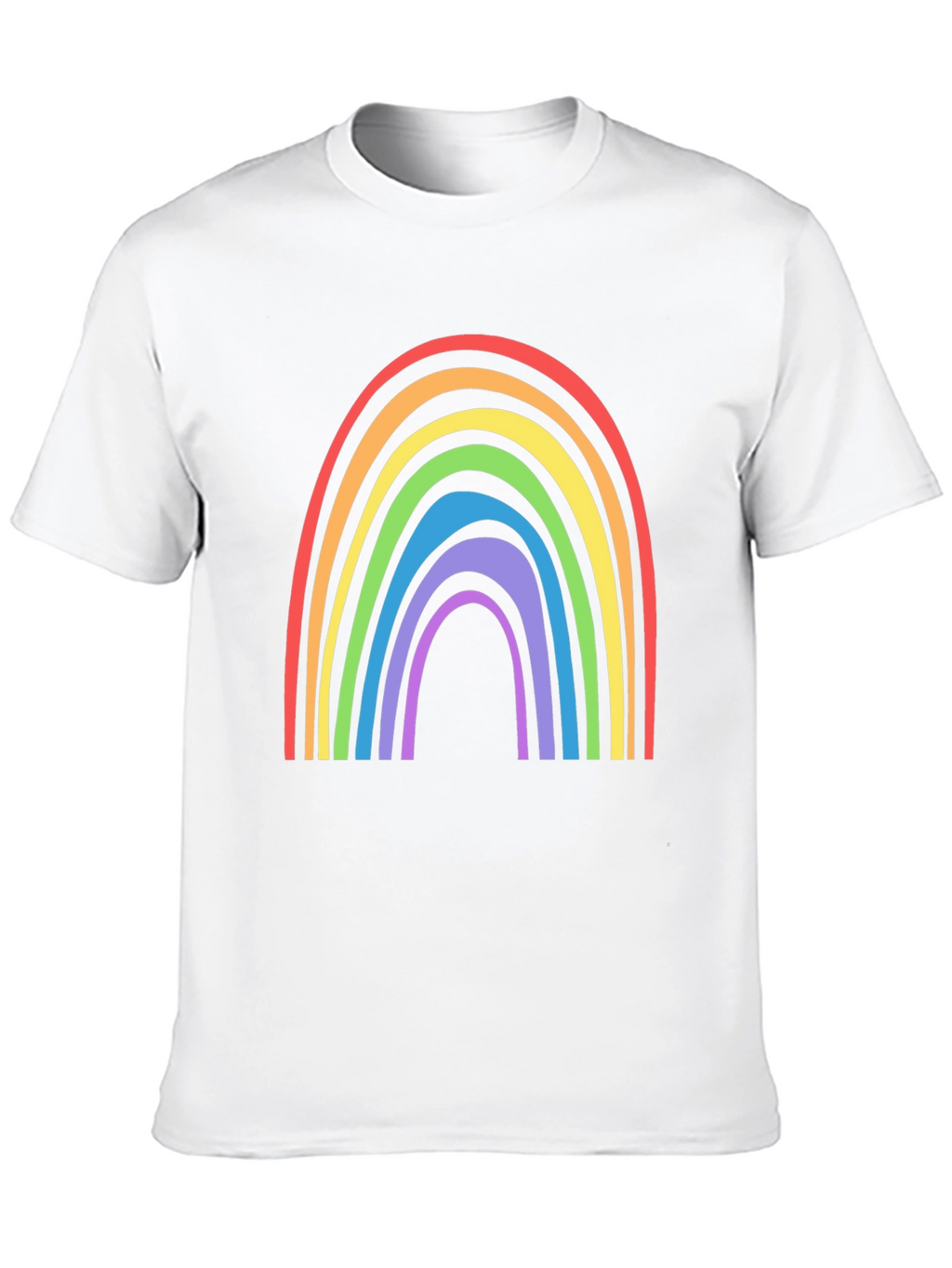 Rainbow Graphic Tee - Black Cotton Blend