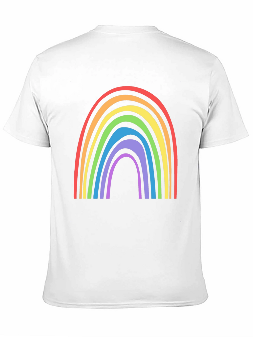 Rainbow Graphic Tee - Black Cotton Blend